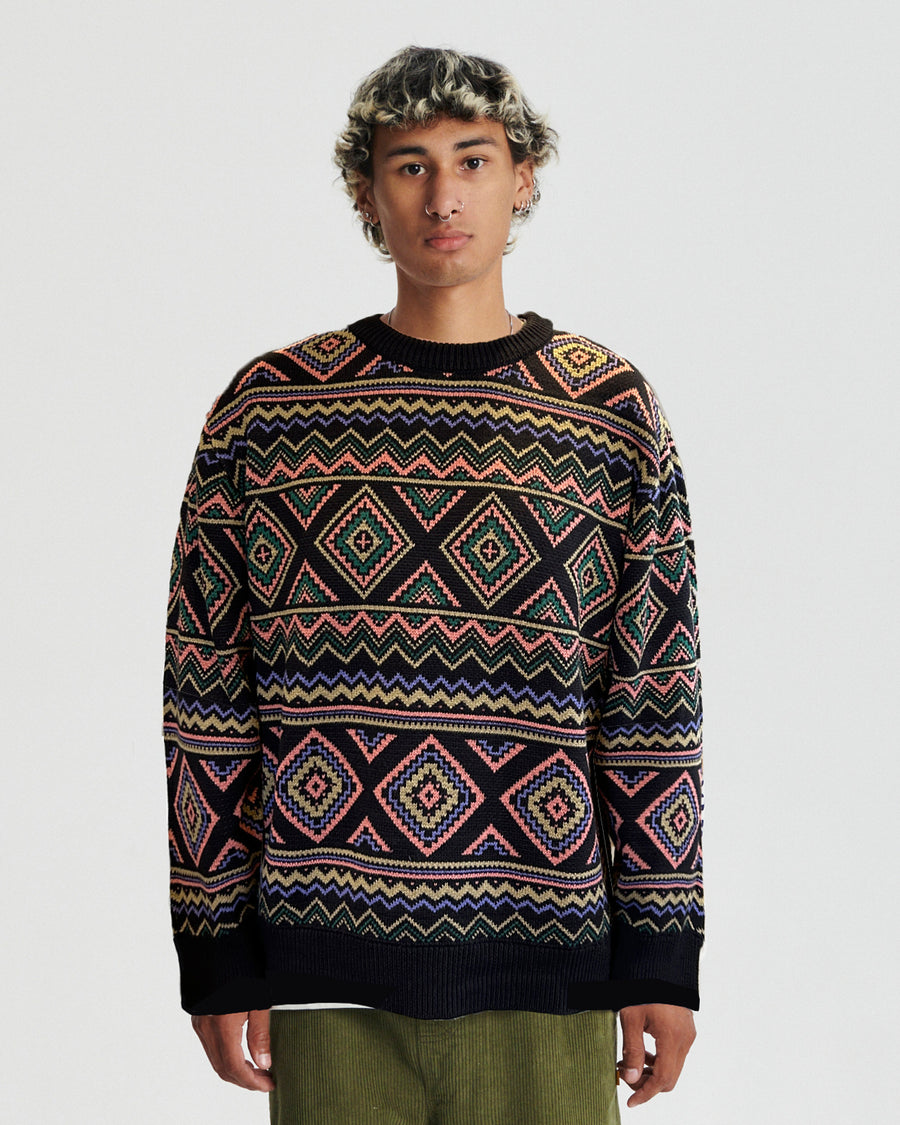 Trader Crew Knit - Black
