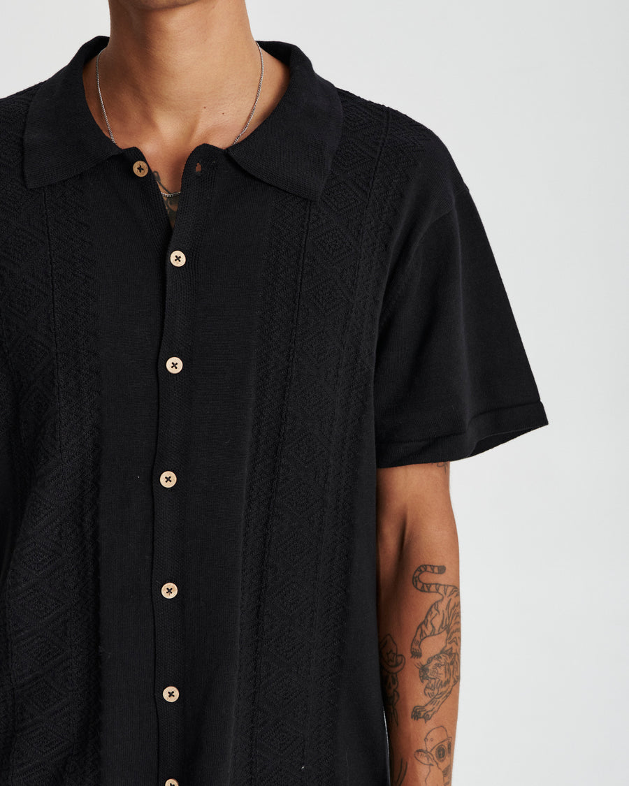 Trader Knit Shirt - Black