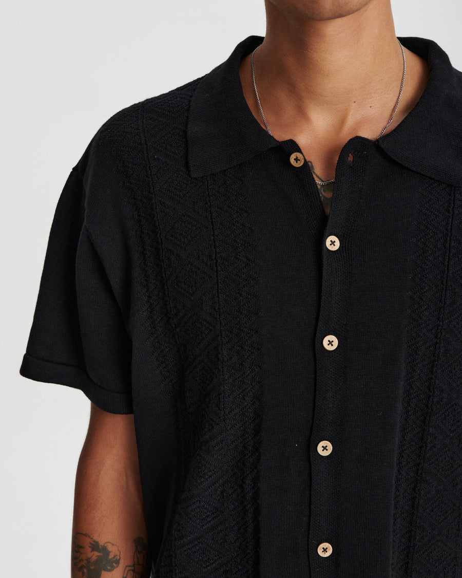 Trader Knit Shirt - Black