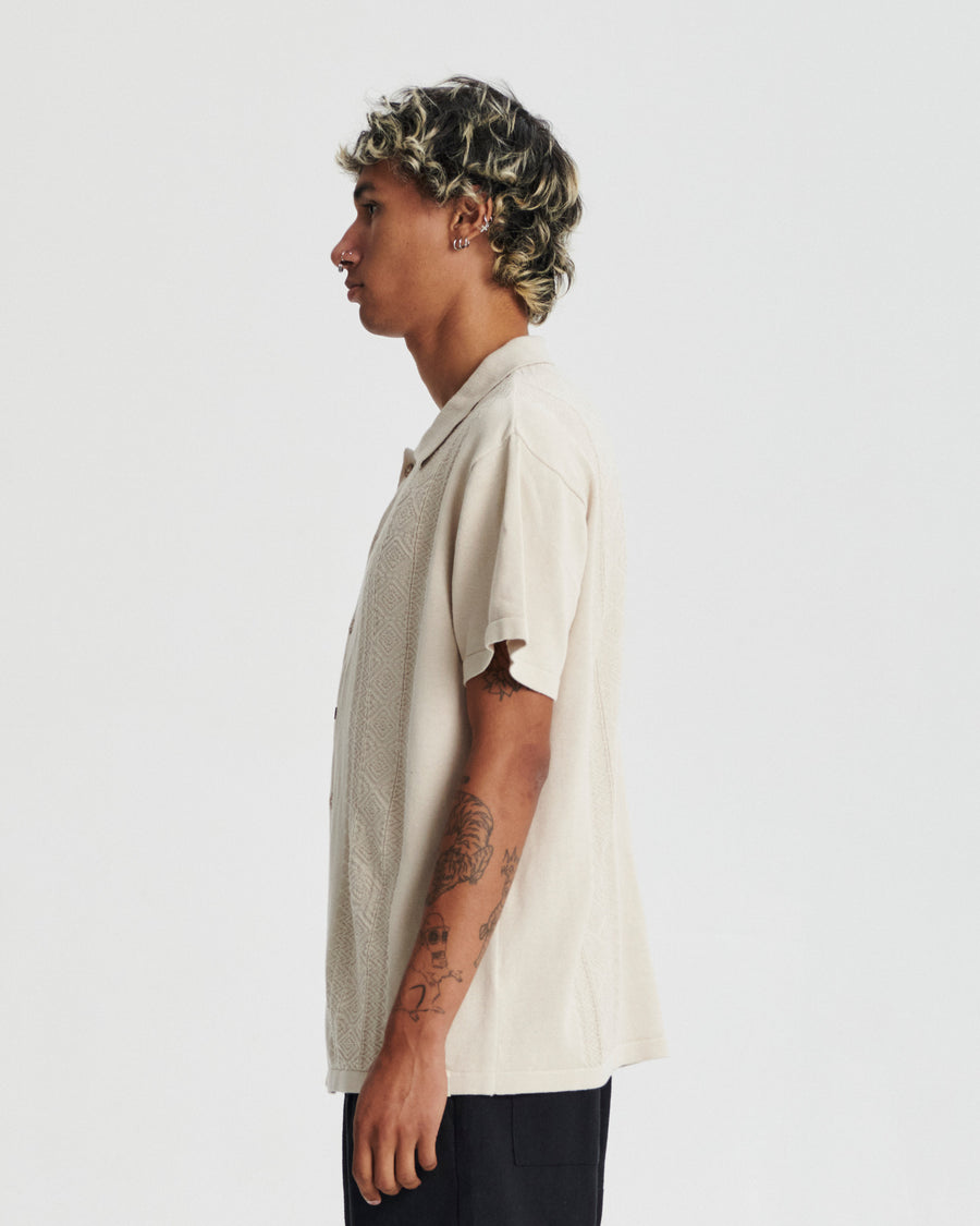 Trader Knit Shirt - Ecru