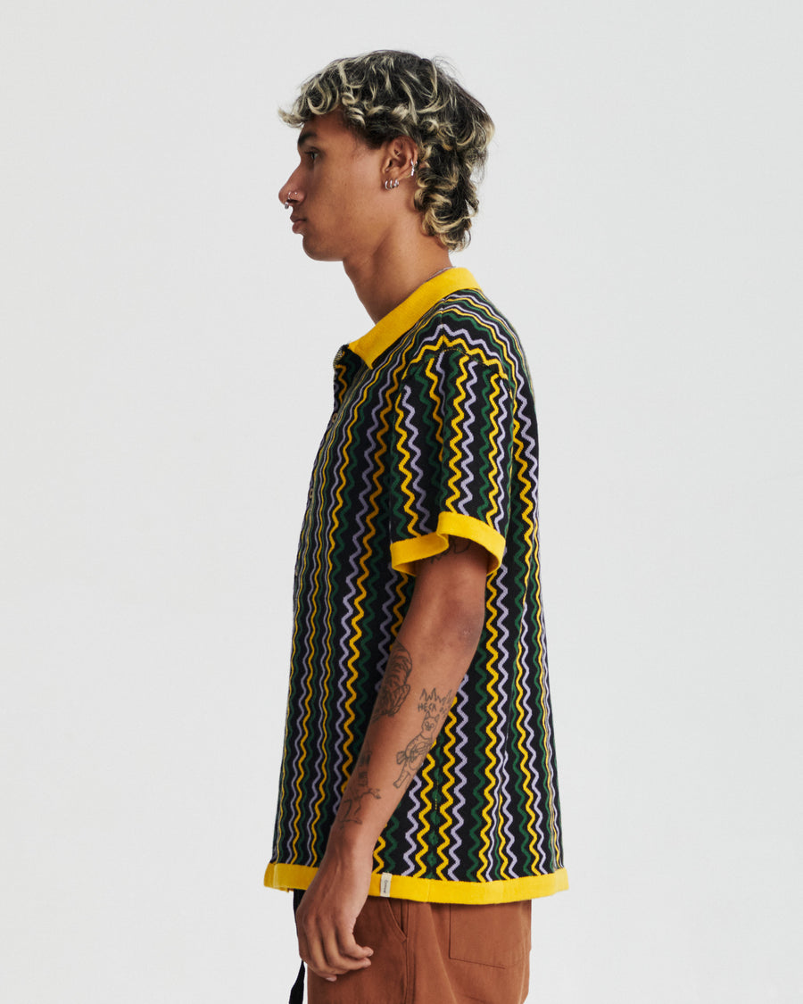 Disco Knit Shirt - Black