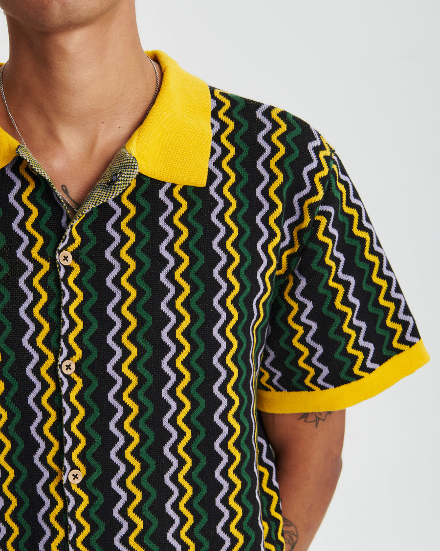 Disco Knit Shirt - Black