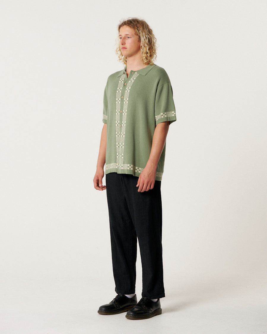 La Concha Knit Shirt - Forest