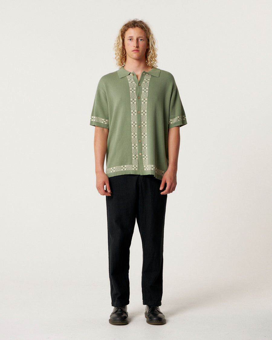 La Concha Knit Shirt - Forest