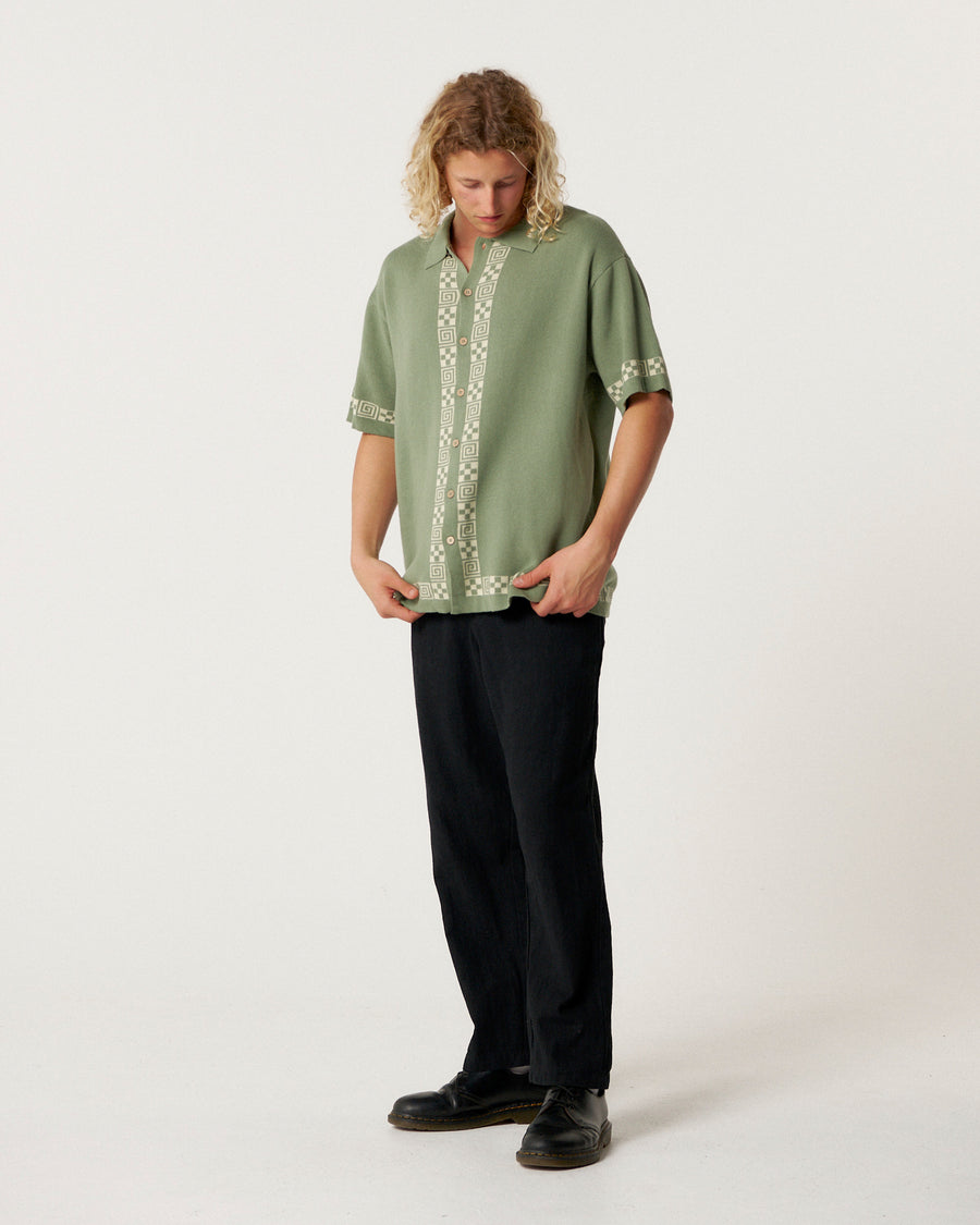 La Concha Knit Shirt - Forest