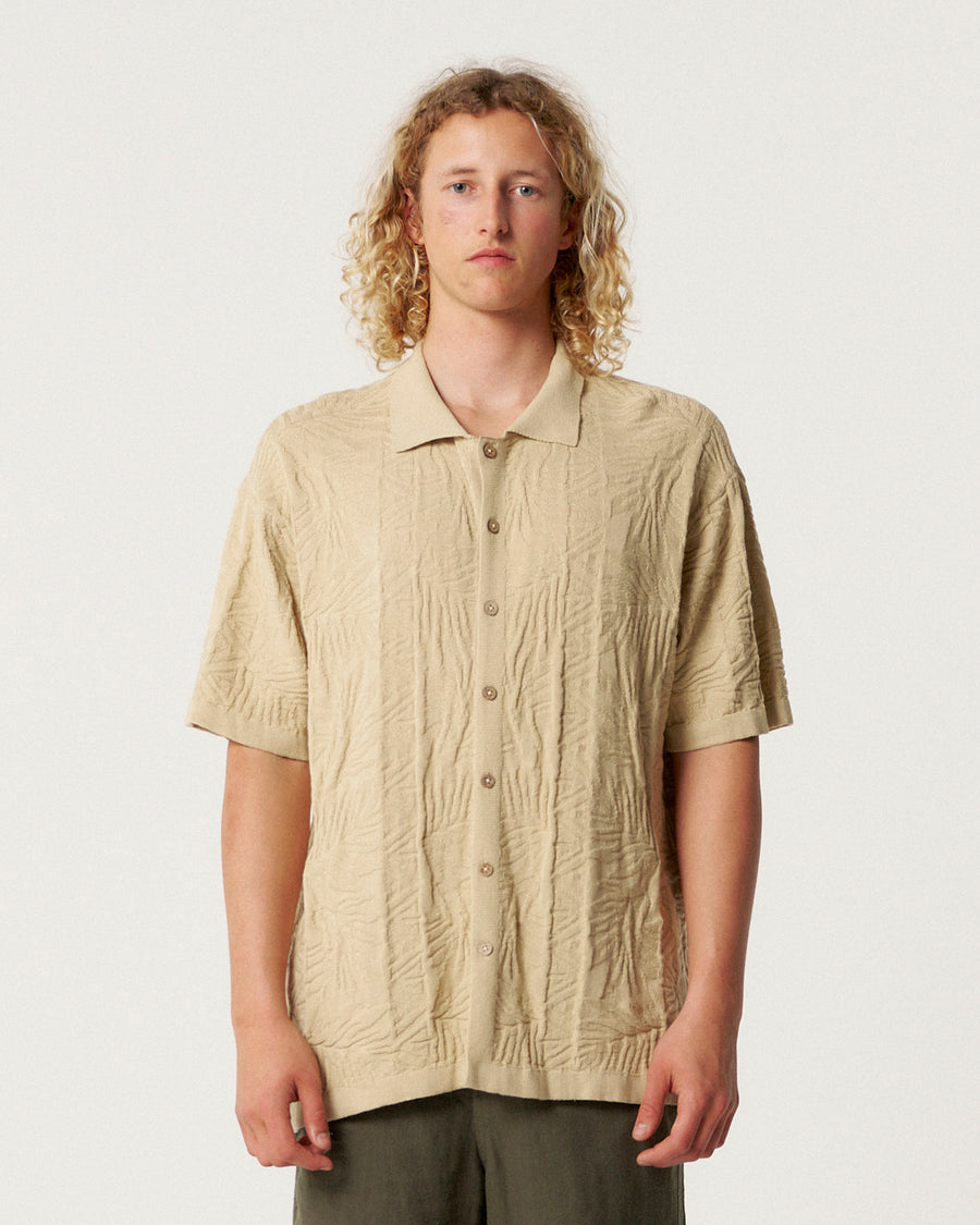 Critical Slide Rails Knit Shirt in Brown - size S Critical Slide Rails Knit Shirt in Brown - size S