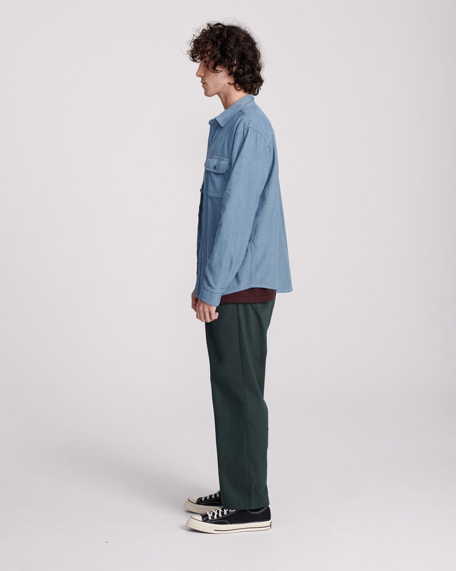 LAZY BOY CORDUROY SHIRT - BLUE