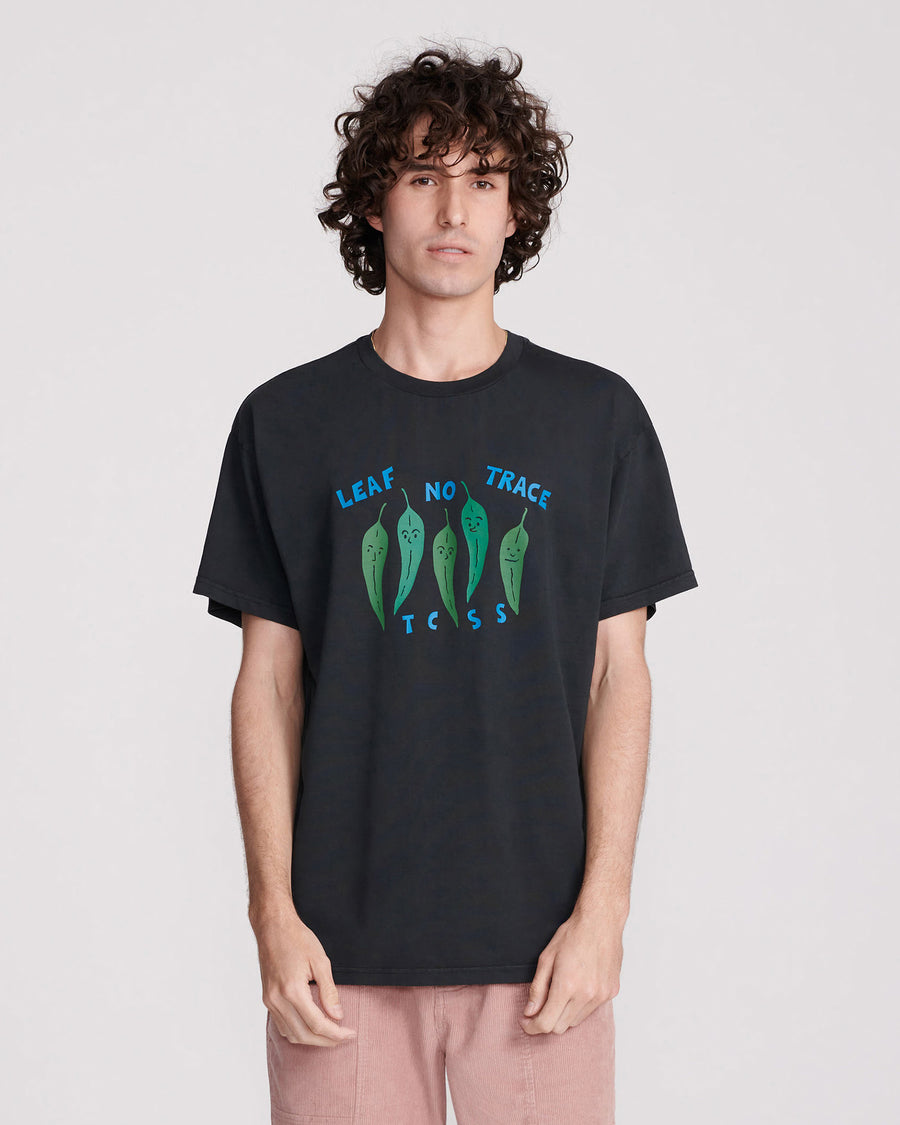 LEAF TEE - VINTAGE BLACK