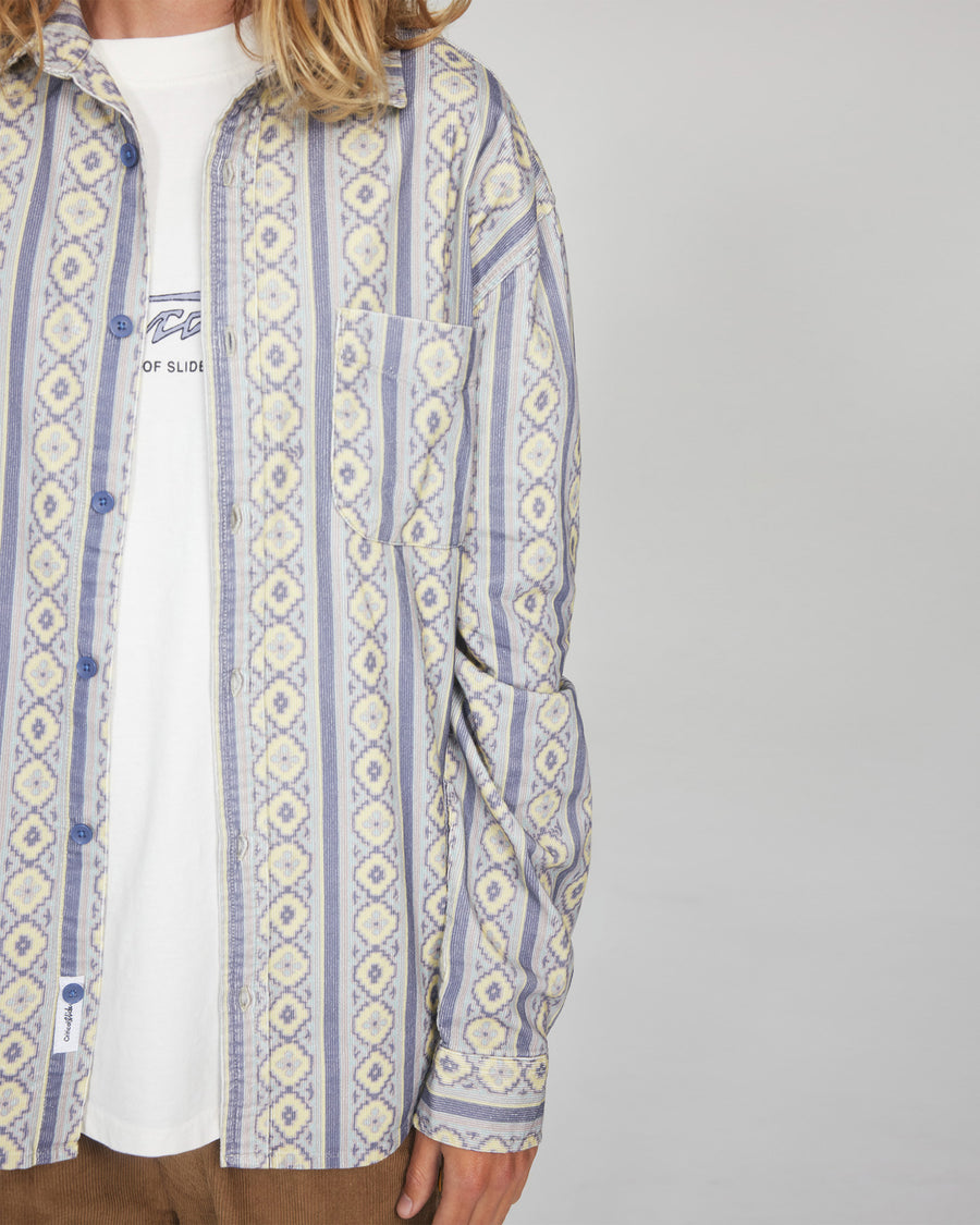 Brine Cord Long Sleeve Shirt - Light Blue
