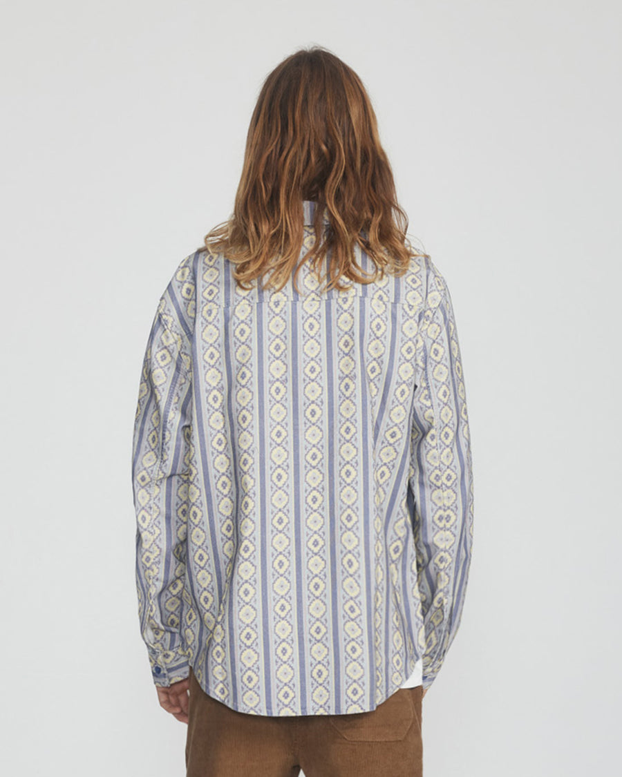Brine Cord Long Sleeve Shirt - Light Blue