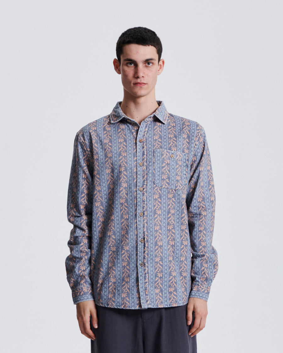 Gravity LS Cord Shirt - Blue