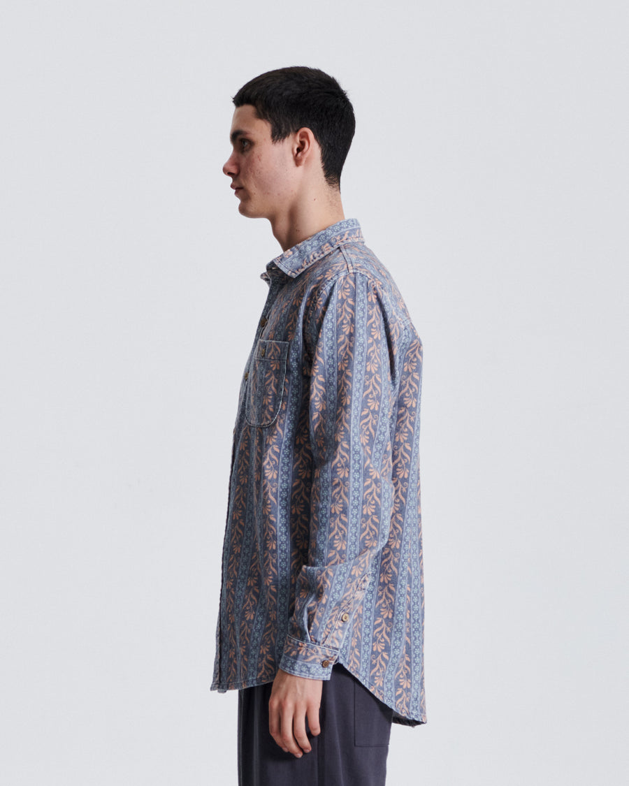 Gravity LS Cord Shirt - Blue