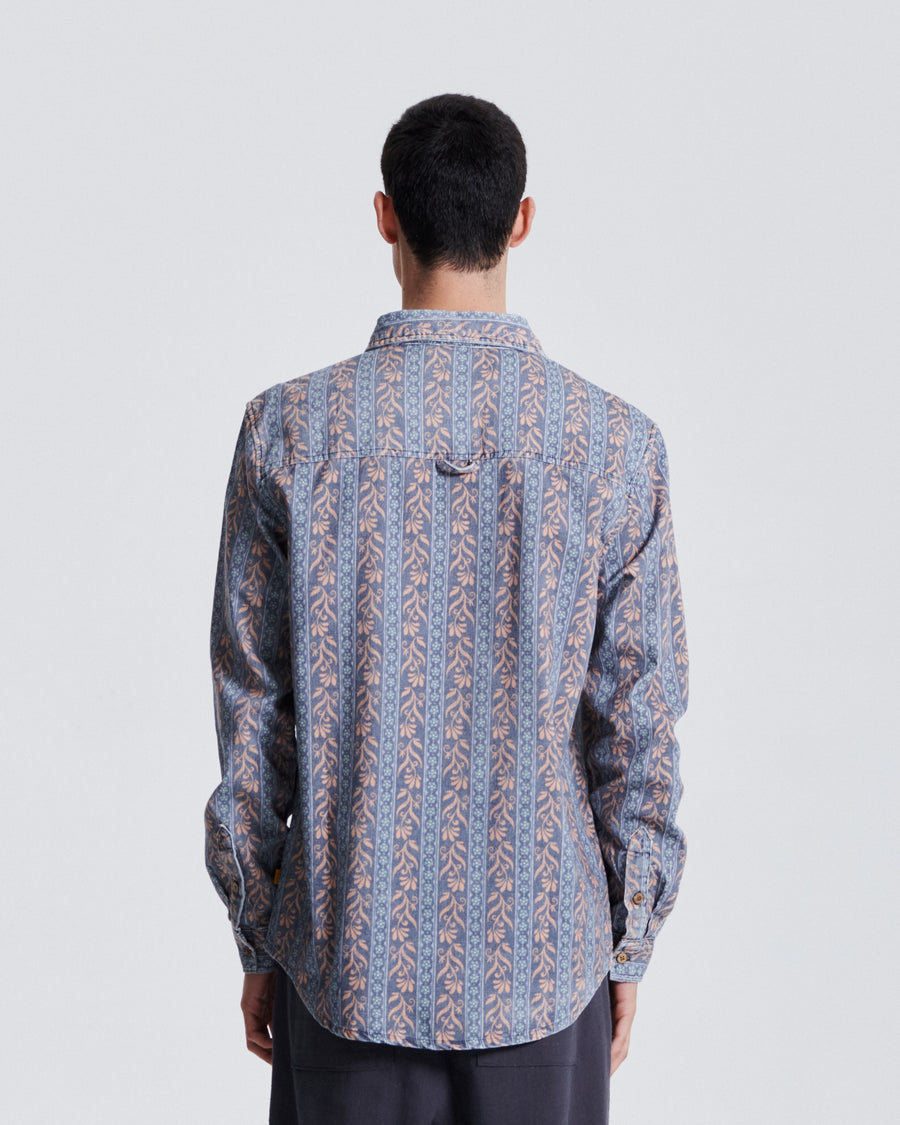 Gravity LS Cord Shirt - Blue
