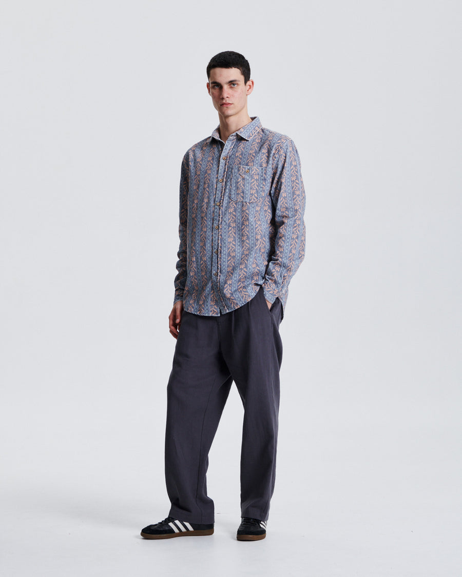 Gravity LS Cord Shirt - Blue