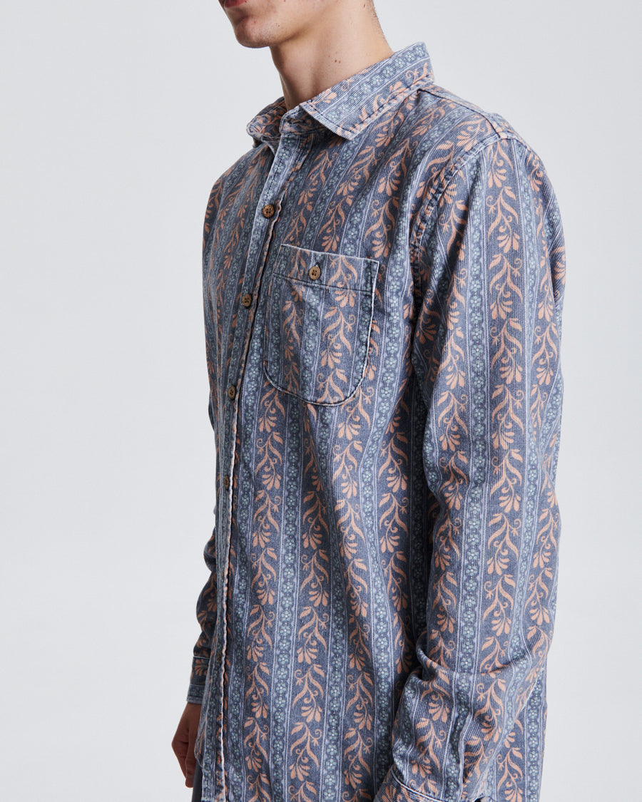 Gravity LS Cord Shirt - Blue