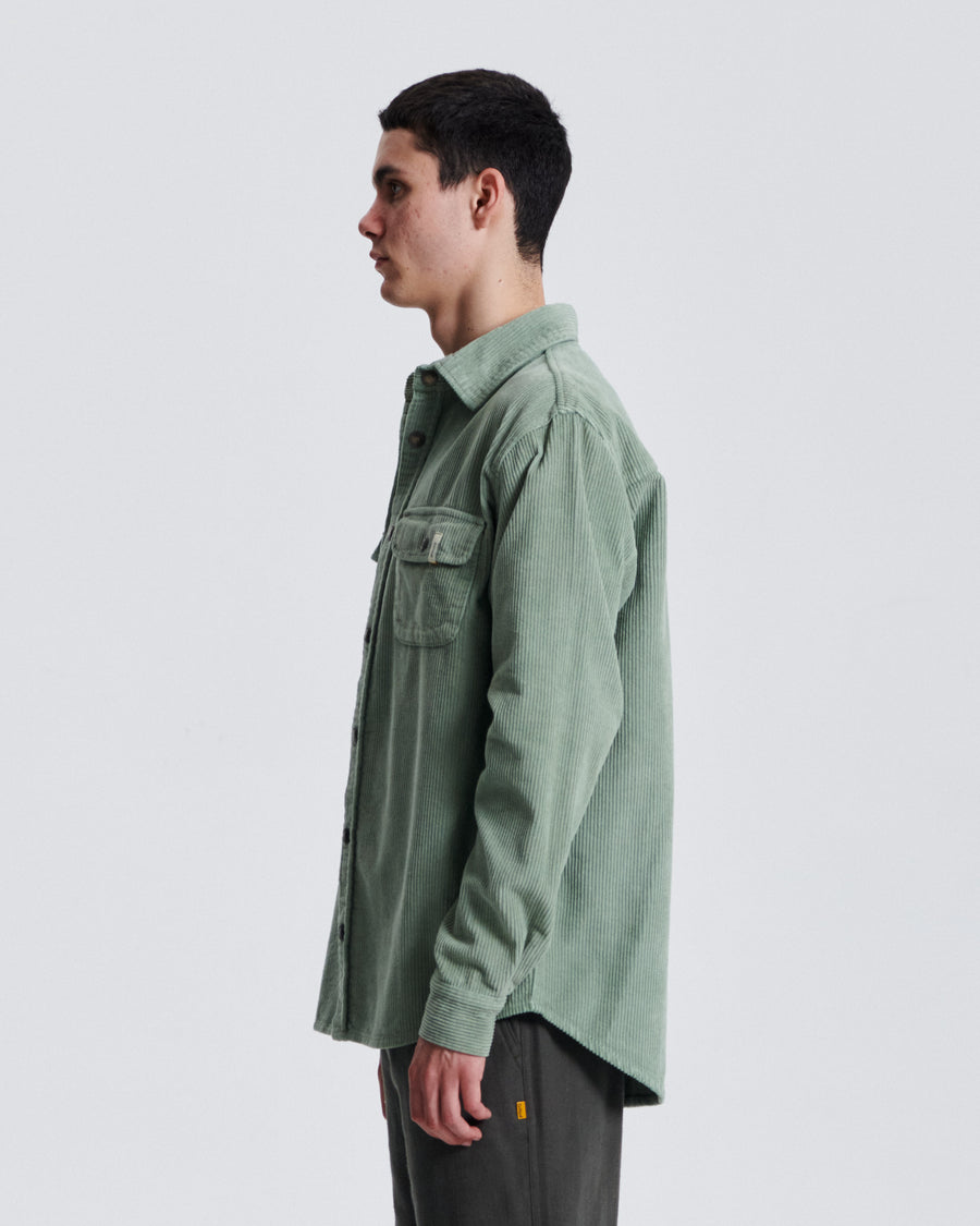 Surface Cord Overshirt - Sage