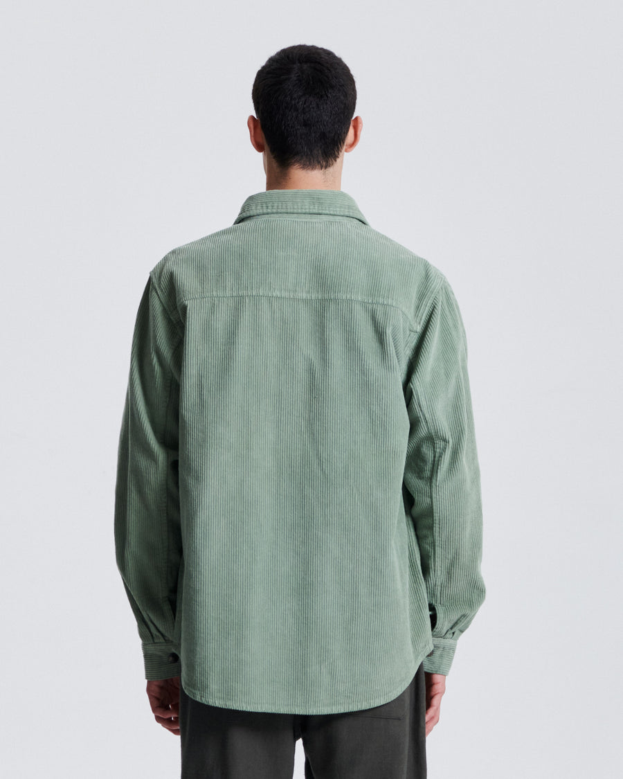 Surface Cord Overshirt - Sage