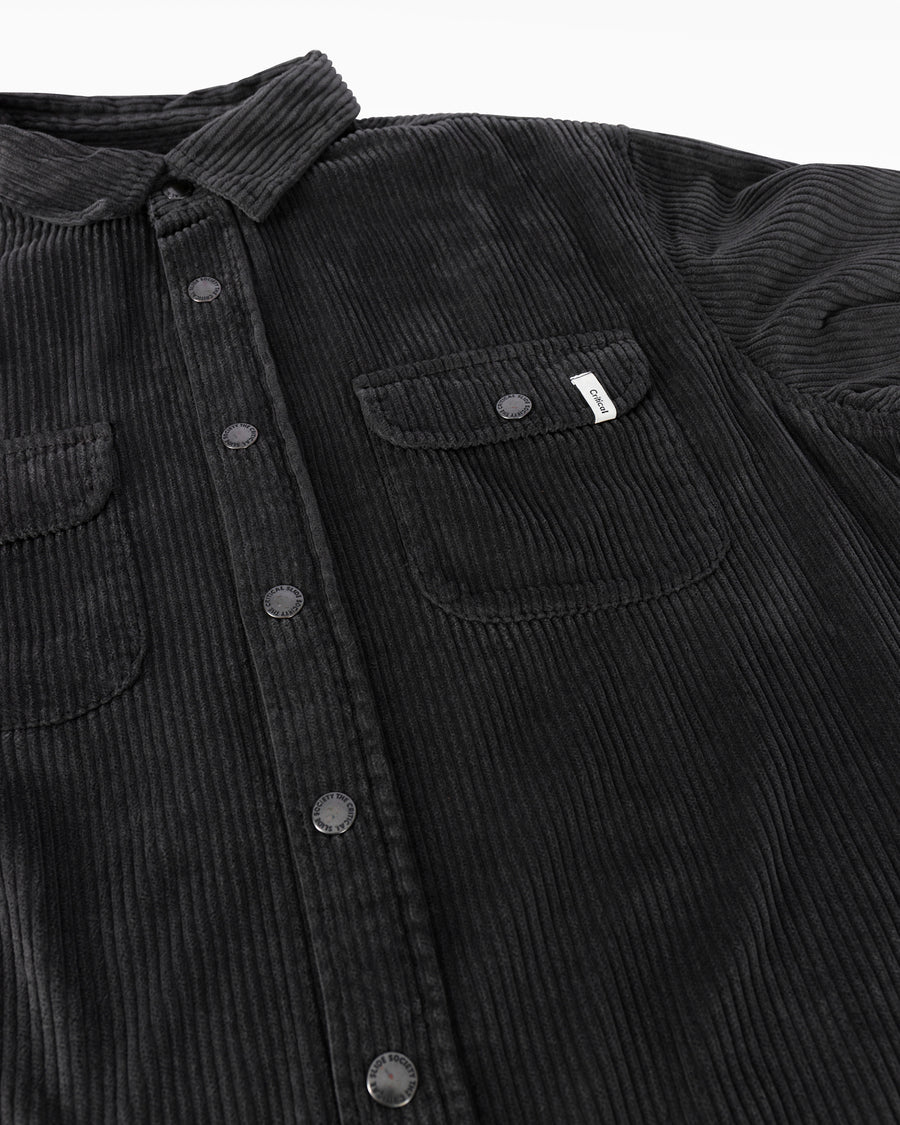 Surface Corduroy Overshirt - Vintage Black