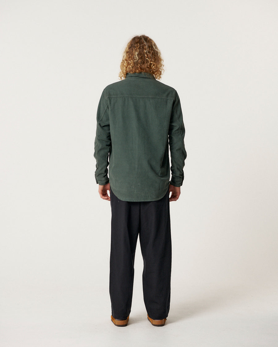 Lazy Boy Cord Shirt - Dusty Green