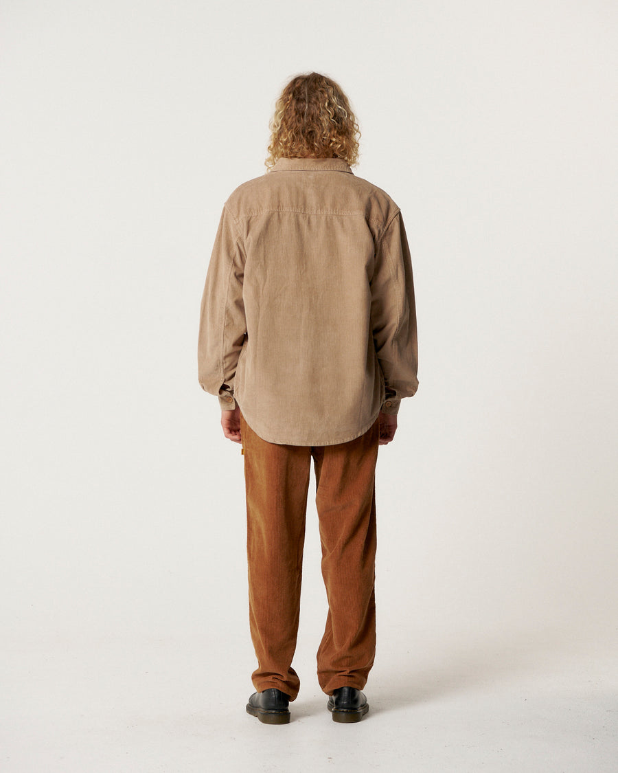 Lazy Boy Cord Shirt - Taupe
