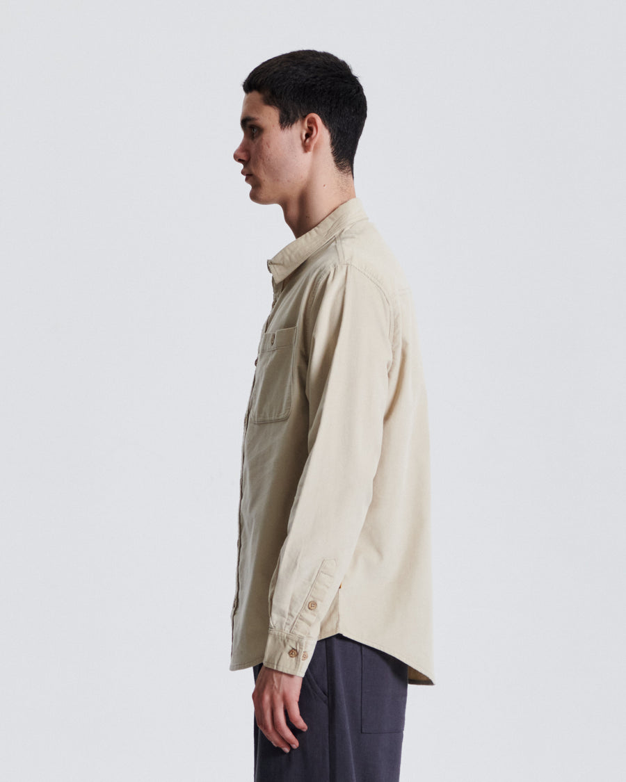 Quantum LS Cord Shirt  - Ecru
