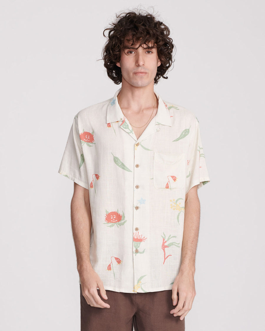 MAYTIVES LINEN SS SHIRT - ECRU