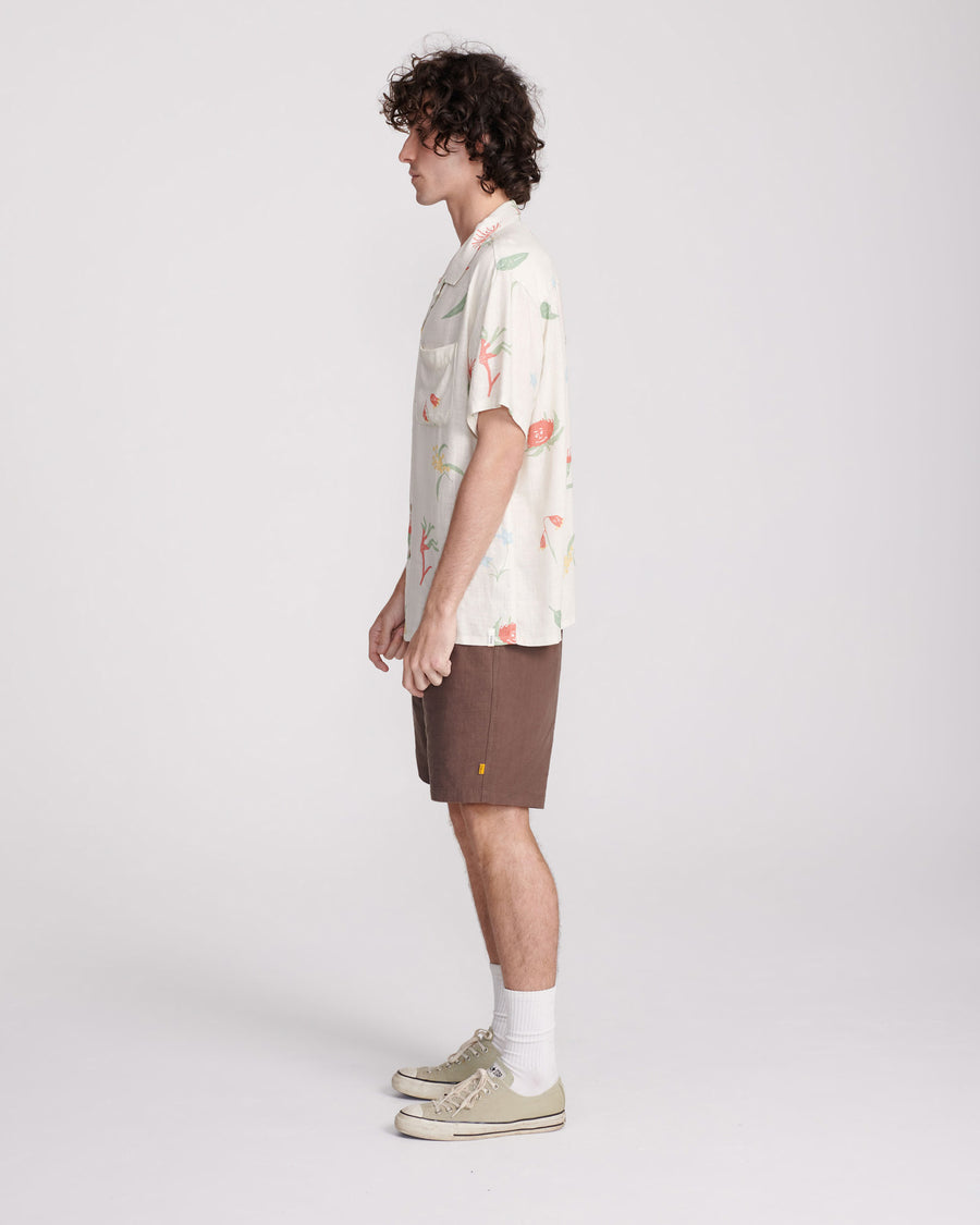 MAYTIVES LINEN SS SHIRT - ECRU