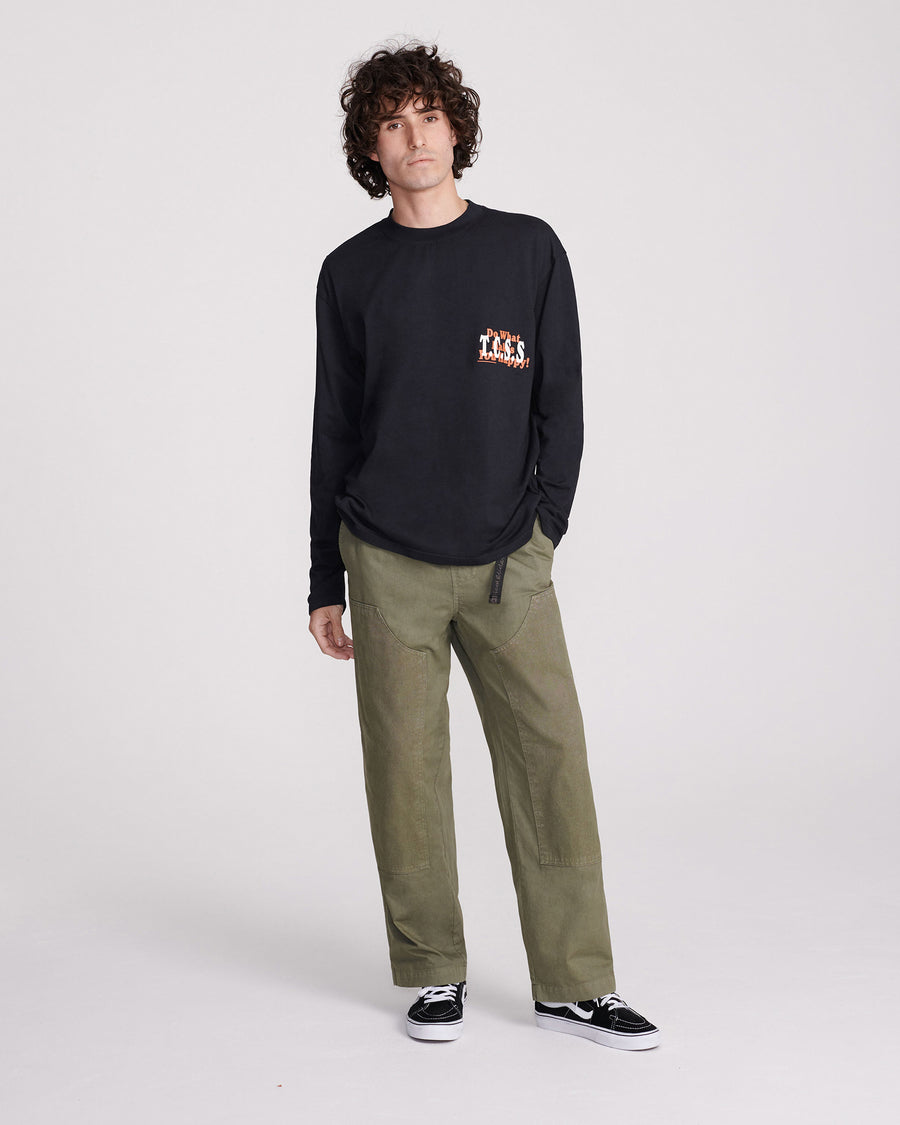 NOURISH LS TEE - BLACK