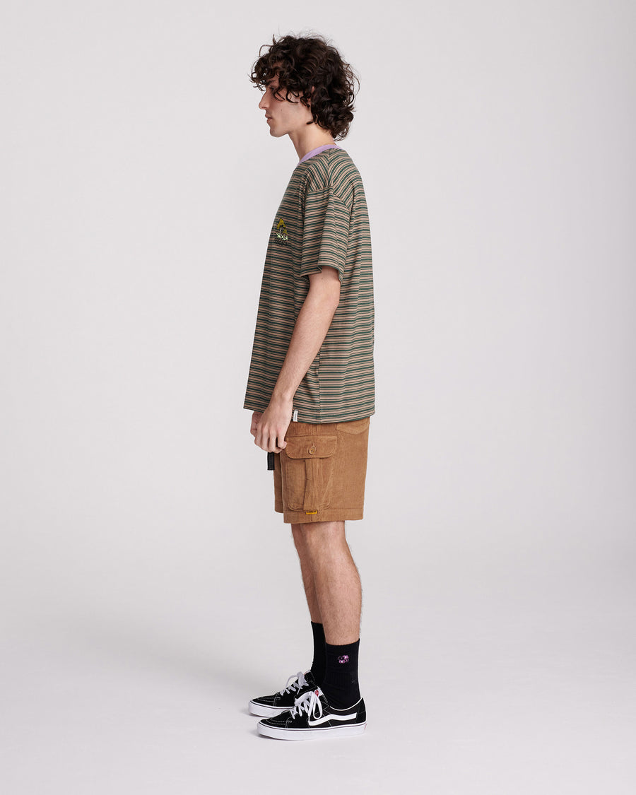 PAT STRIPE TEE - PUTTY