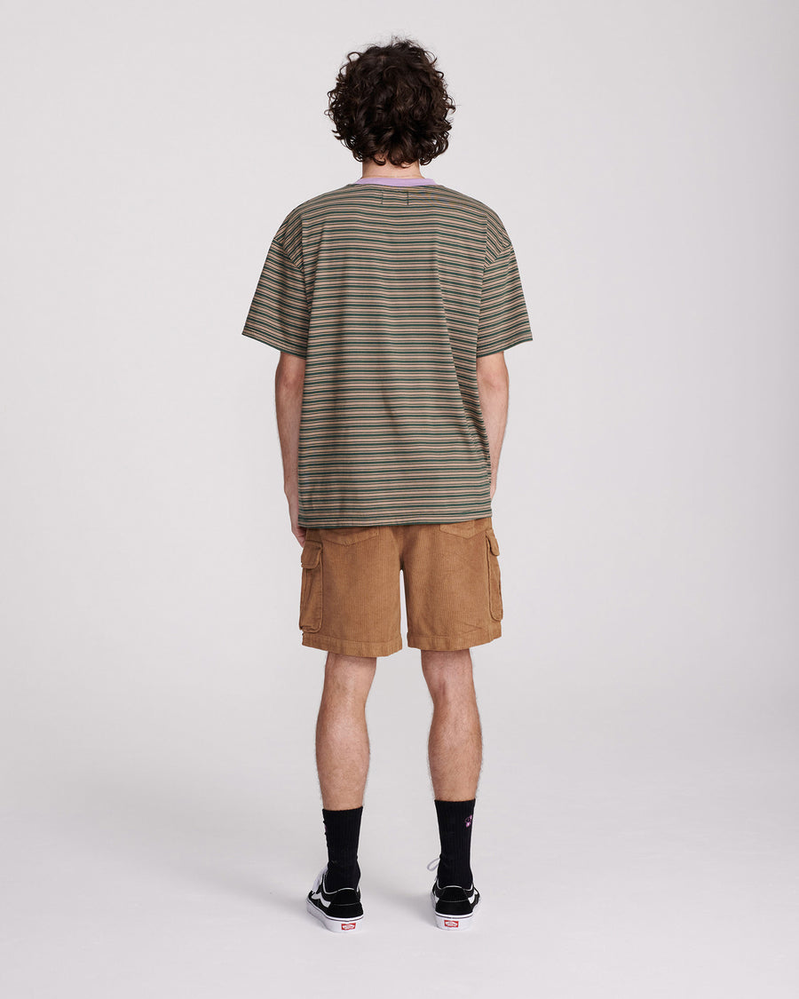 PAT STRIPE TEE - PUTTY