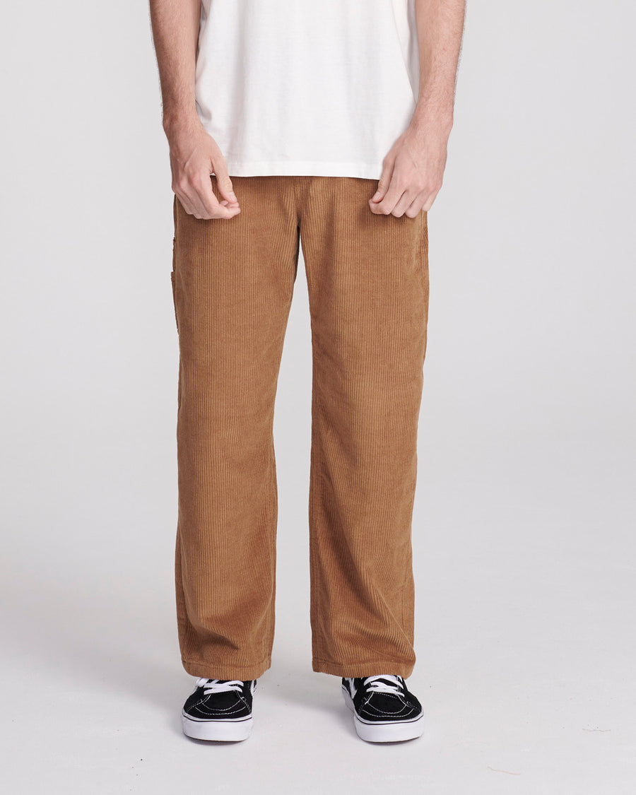 PEATY CORD 5 PKT PANT - CAMEL