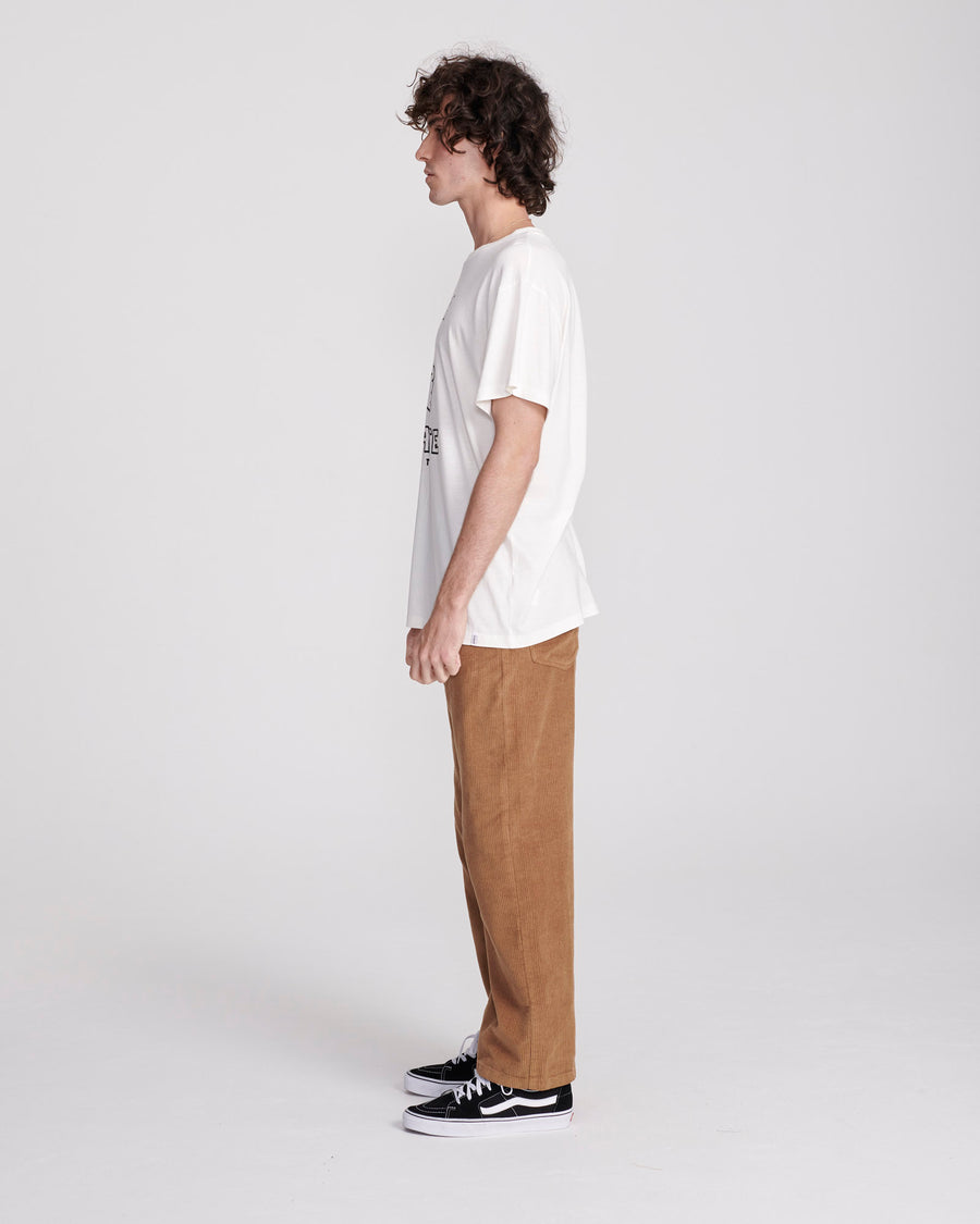 PEATY CORD 5 PKT PANT - CAMEL