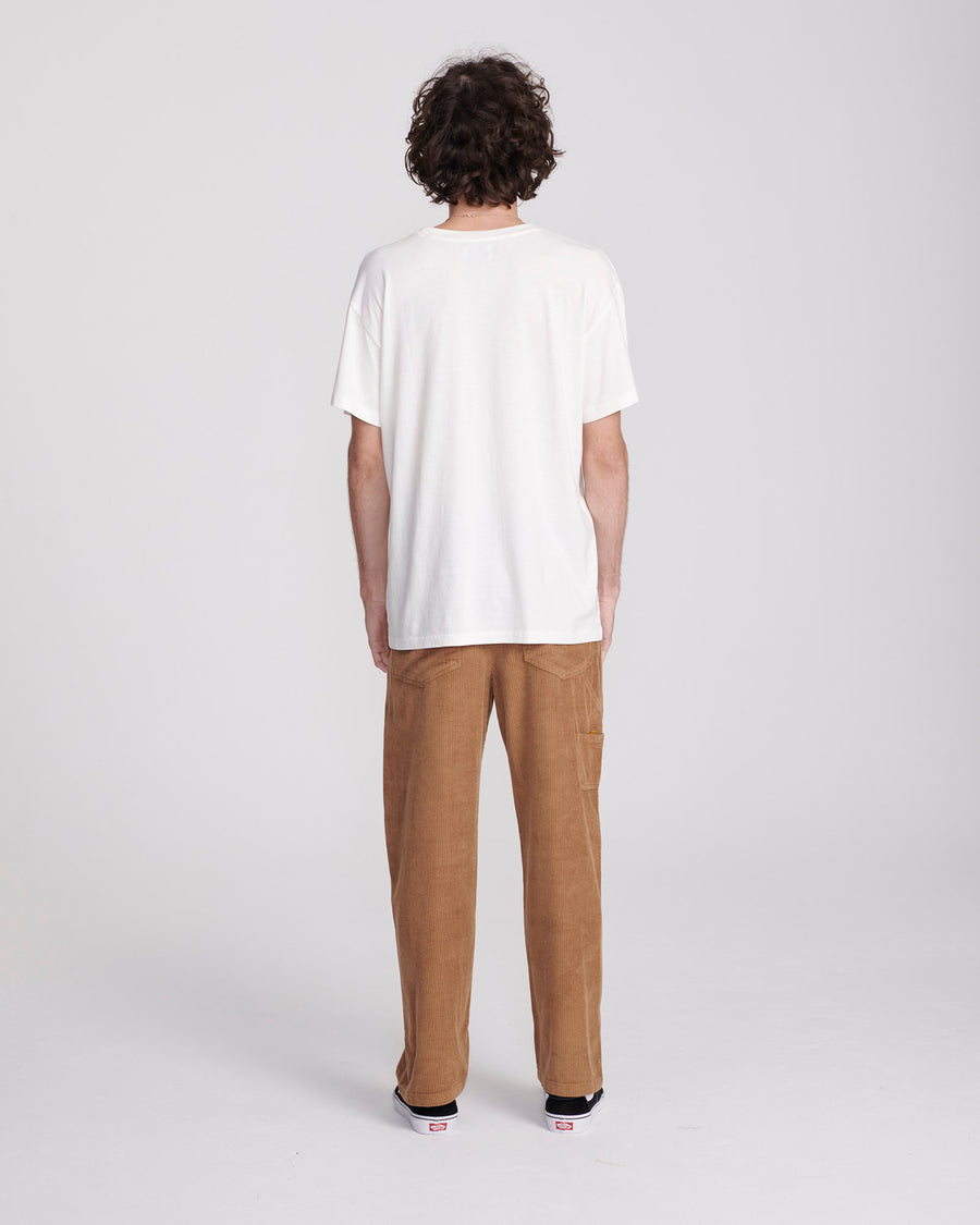 PEATY CORD 5 PKT PANT - CAMEL