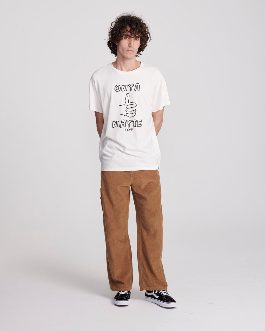 PEATY CORD 5 PKT PANT - CAMEL