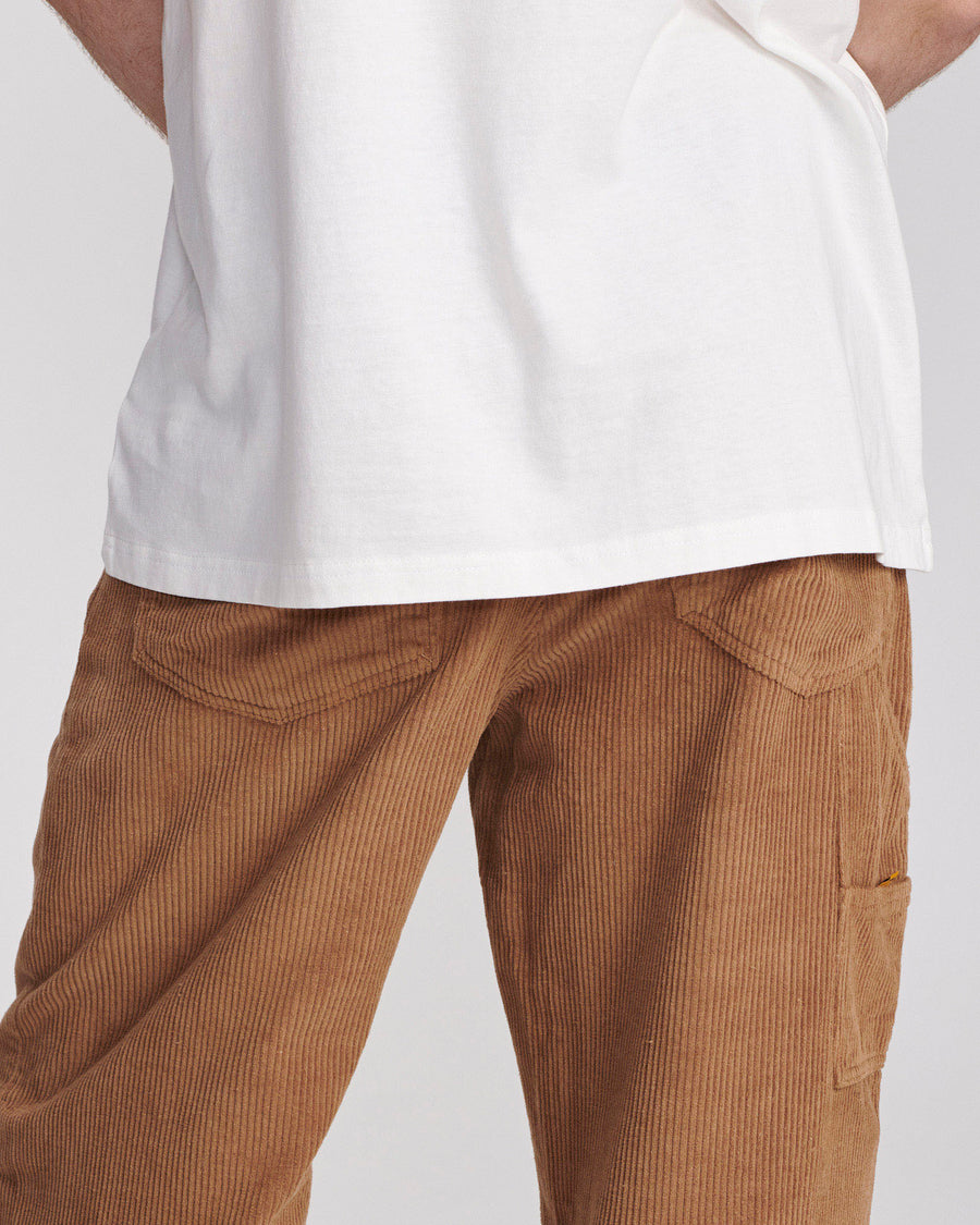 PEATY CORD 5 PKT PANT - CAMEL