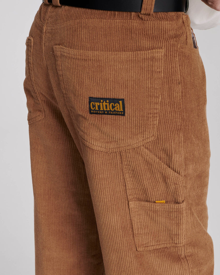 PEATY CORD 5 PKT PANT - CAMEL