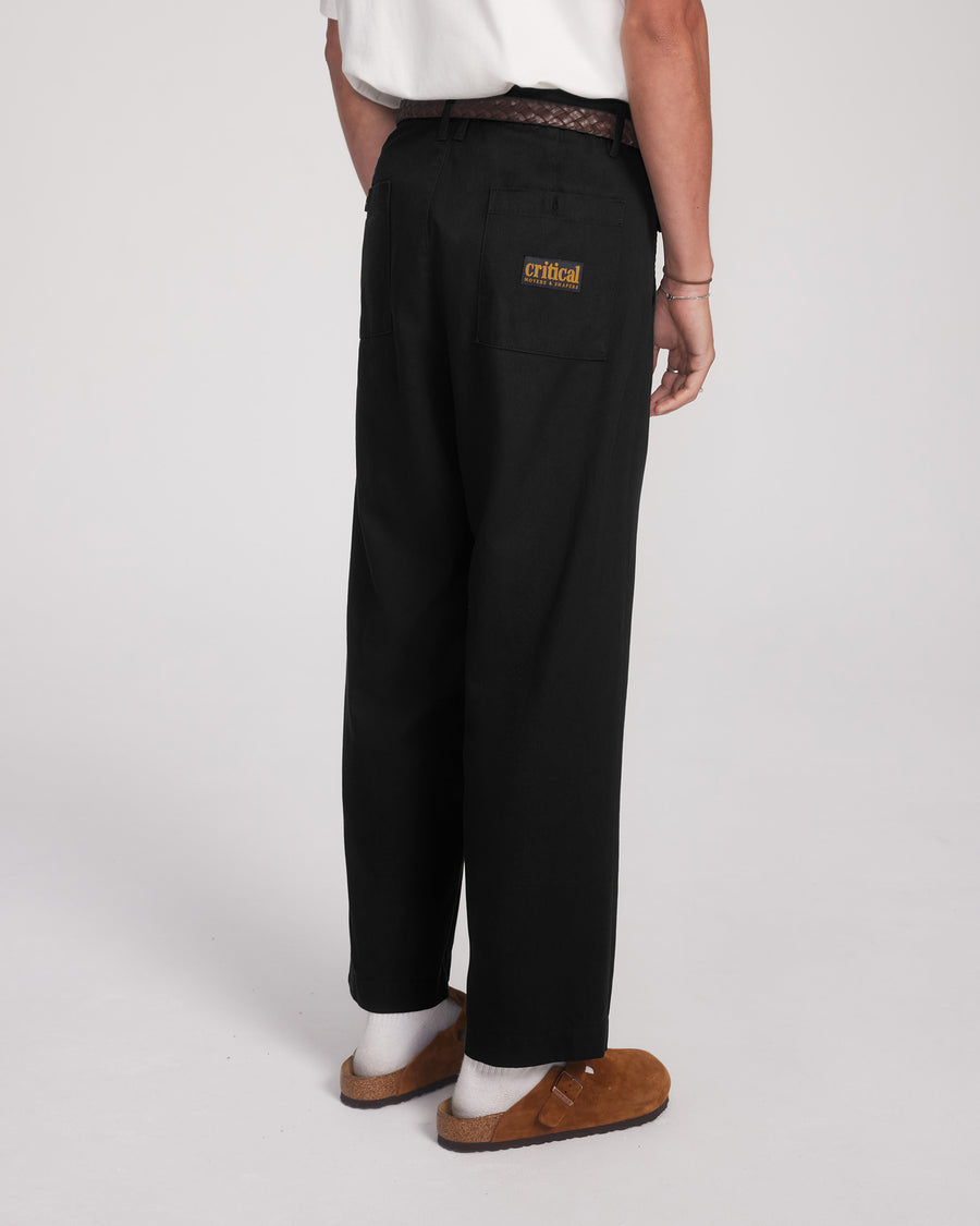 Harro Pleat Pant - Black