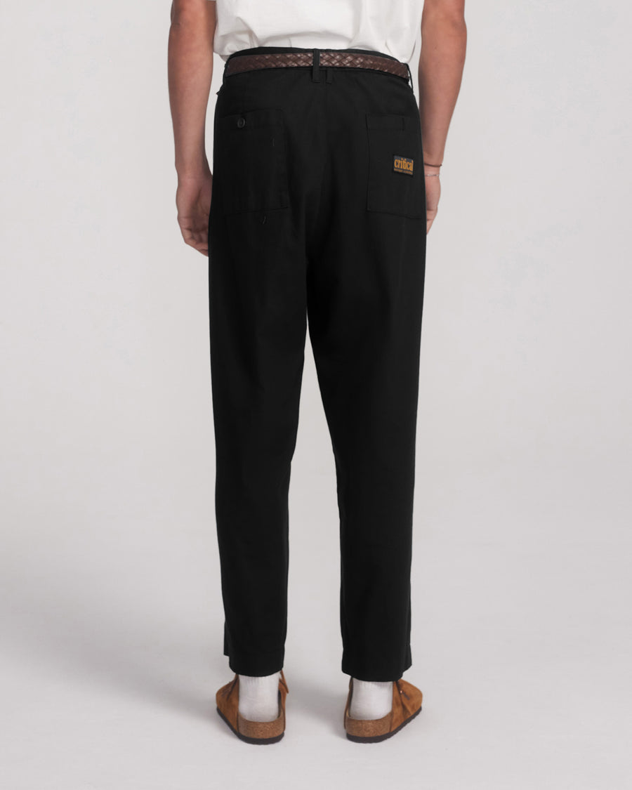 Harro Pleat Pant - Black