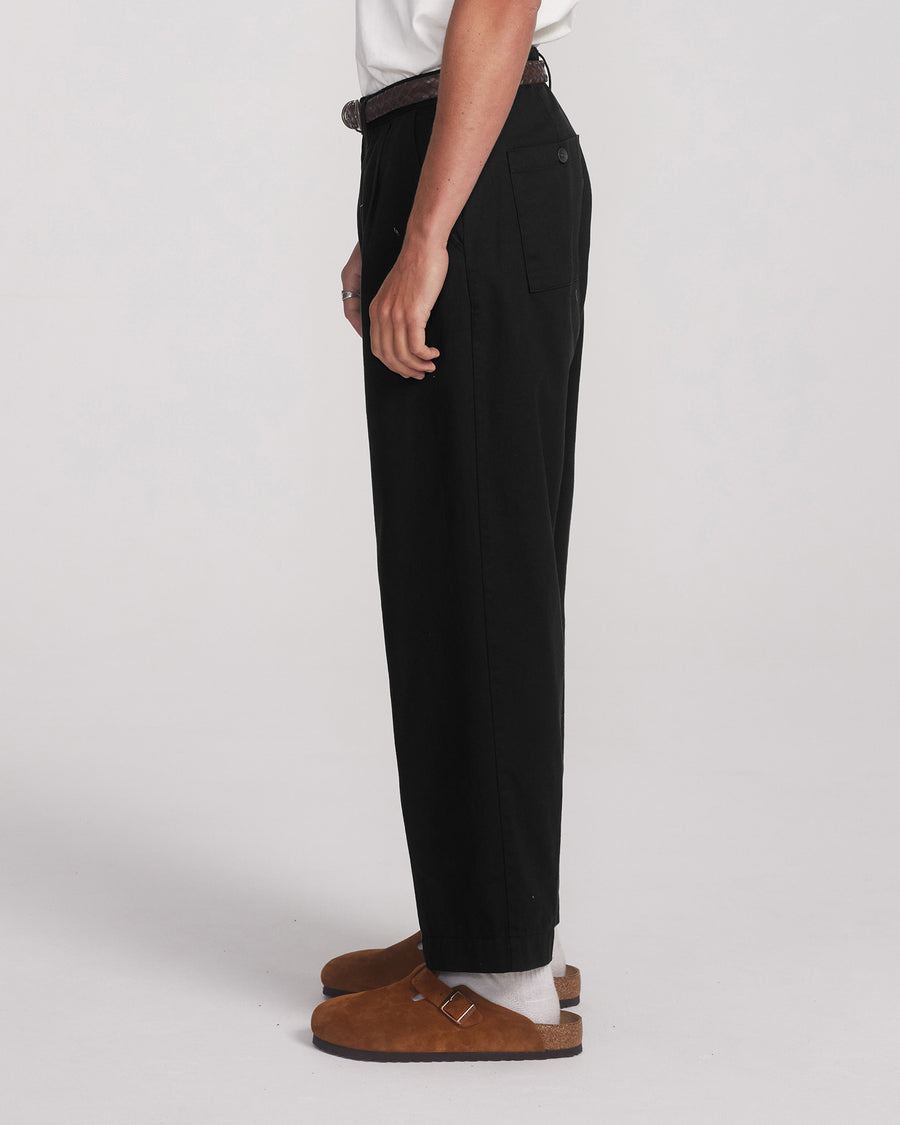 Harro Pleat Pant - Black