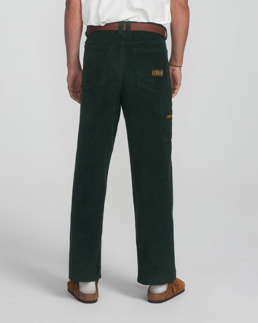 Peaty Cord 5 Pkt Pant - Green