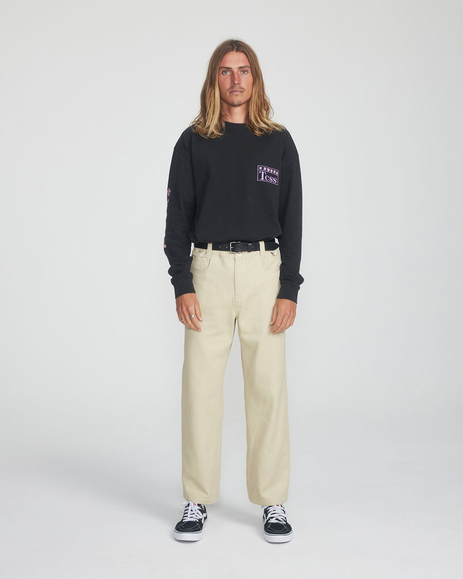 Peaty 5 Pkt Pant - Ecru