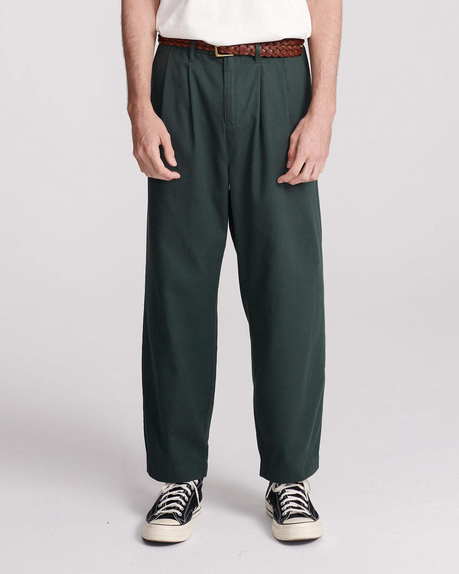 Harro Pleat Pant  - Pine