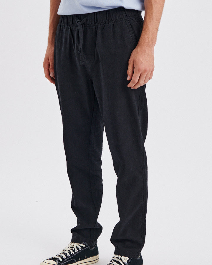 Cruiser Linen Pant - Black
