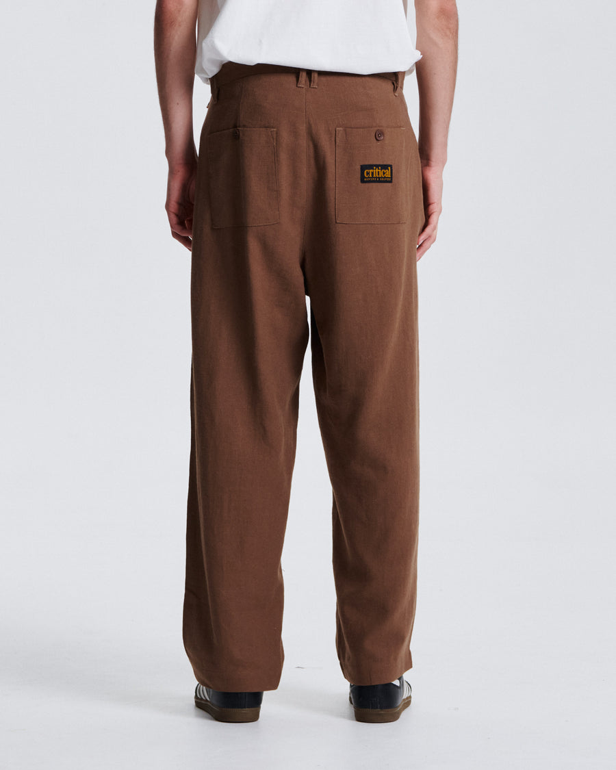 Harro Linen Pant - Tobacco