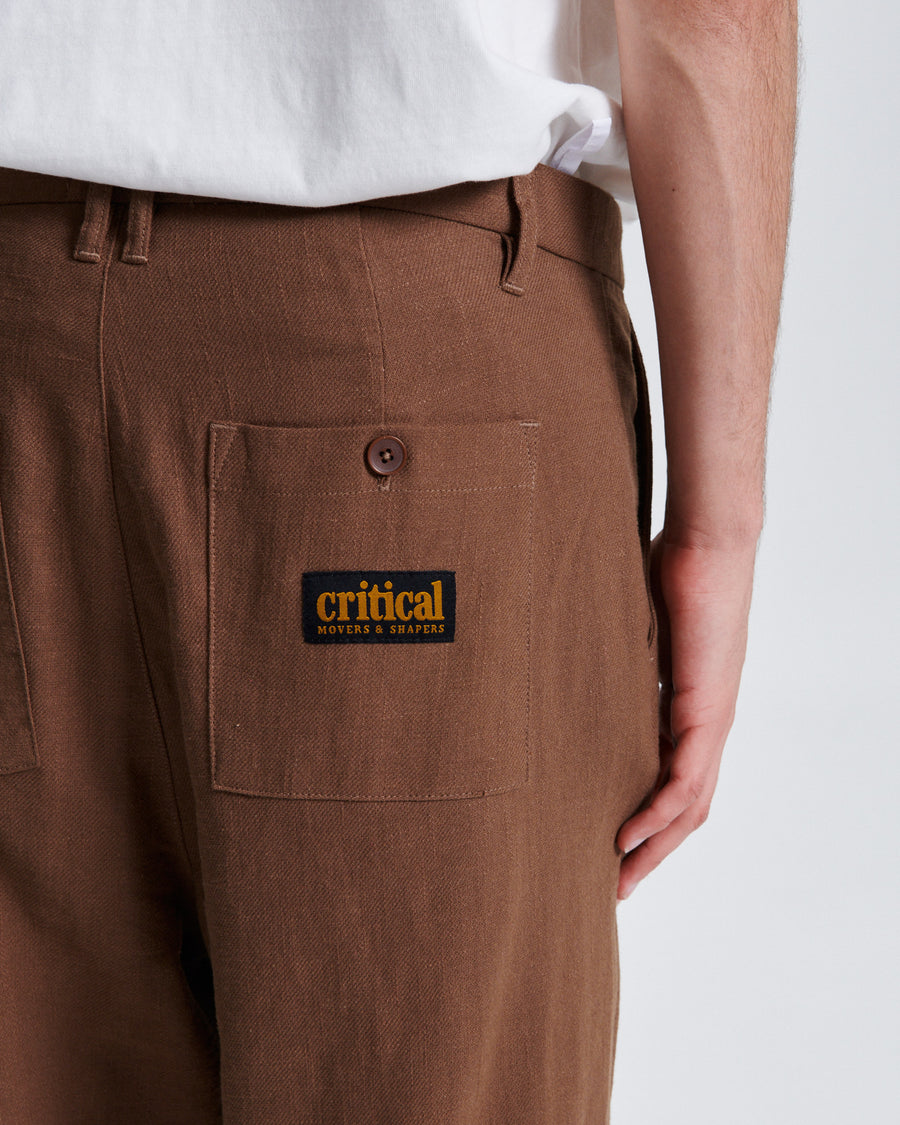 Harro Linen Pant - Tobacco