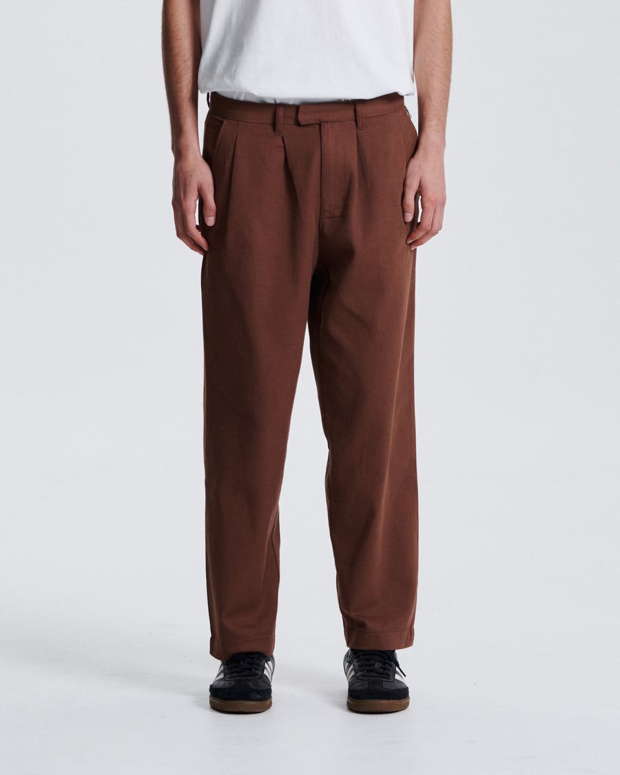 Harro Twill Pant - Brown