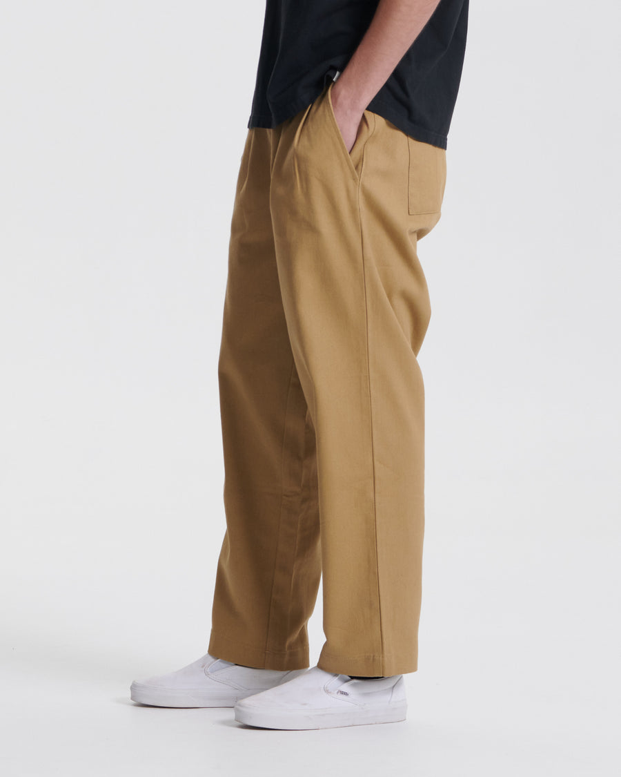 Harro Twill Pant - Khaki
