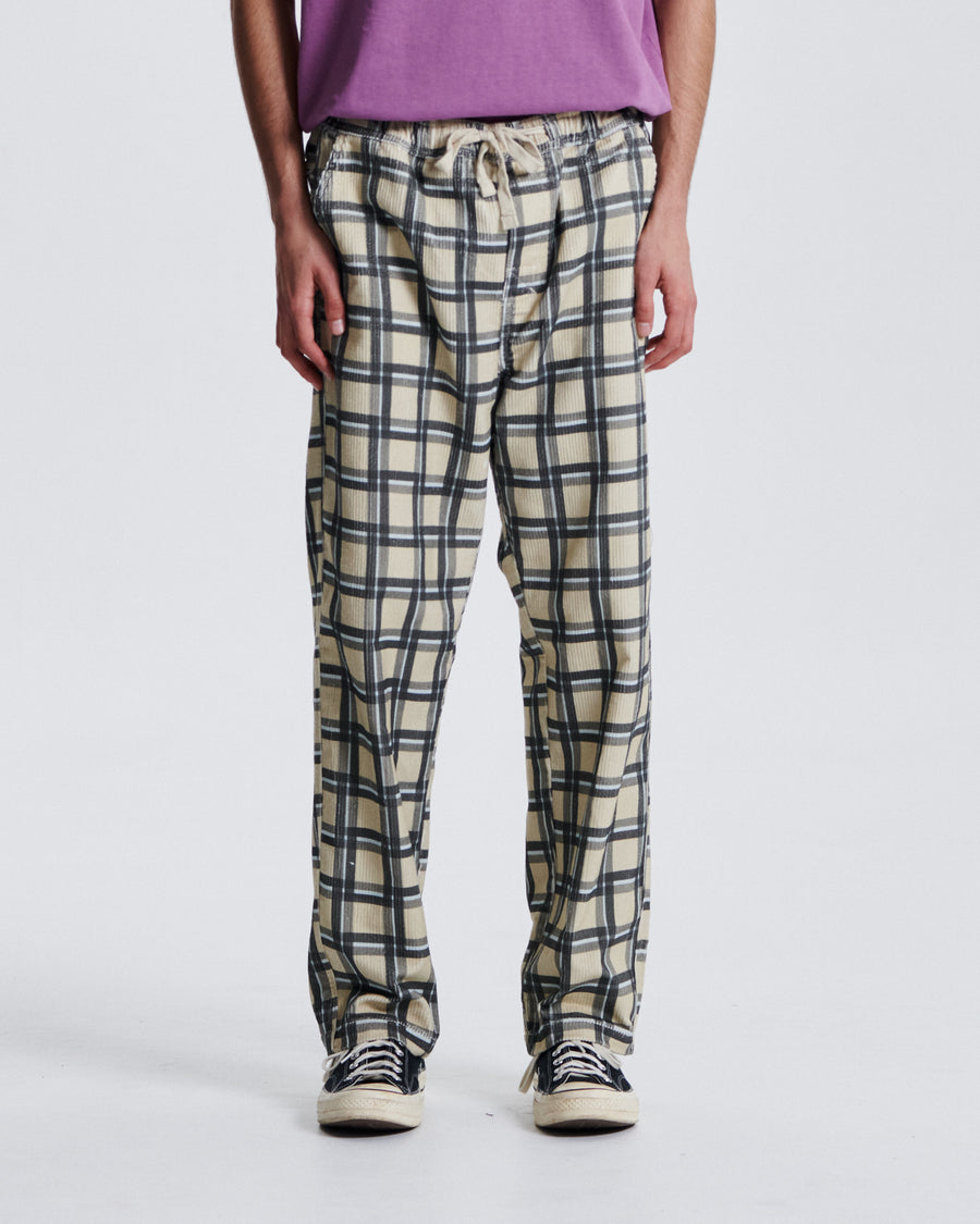 Fever Check Pant - Ecru