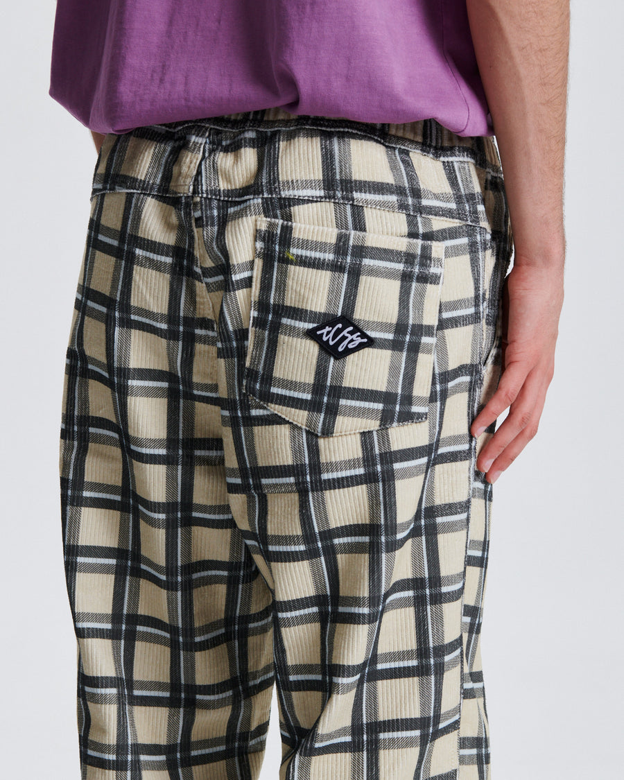 Fever Check Pant - Ecru