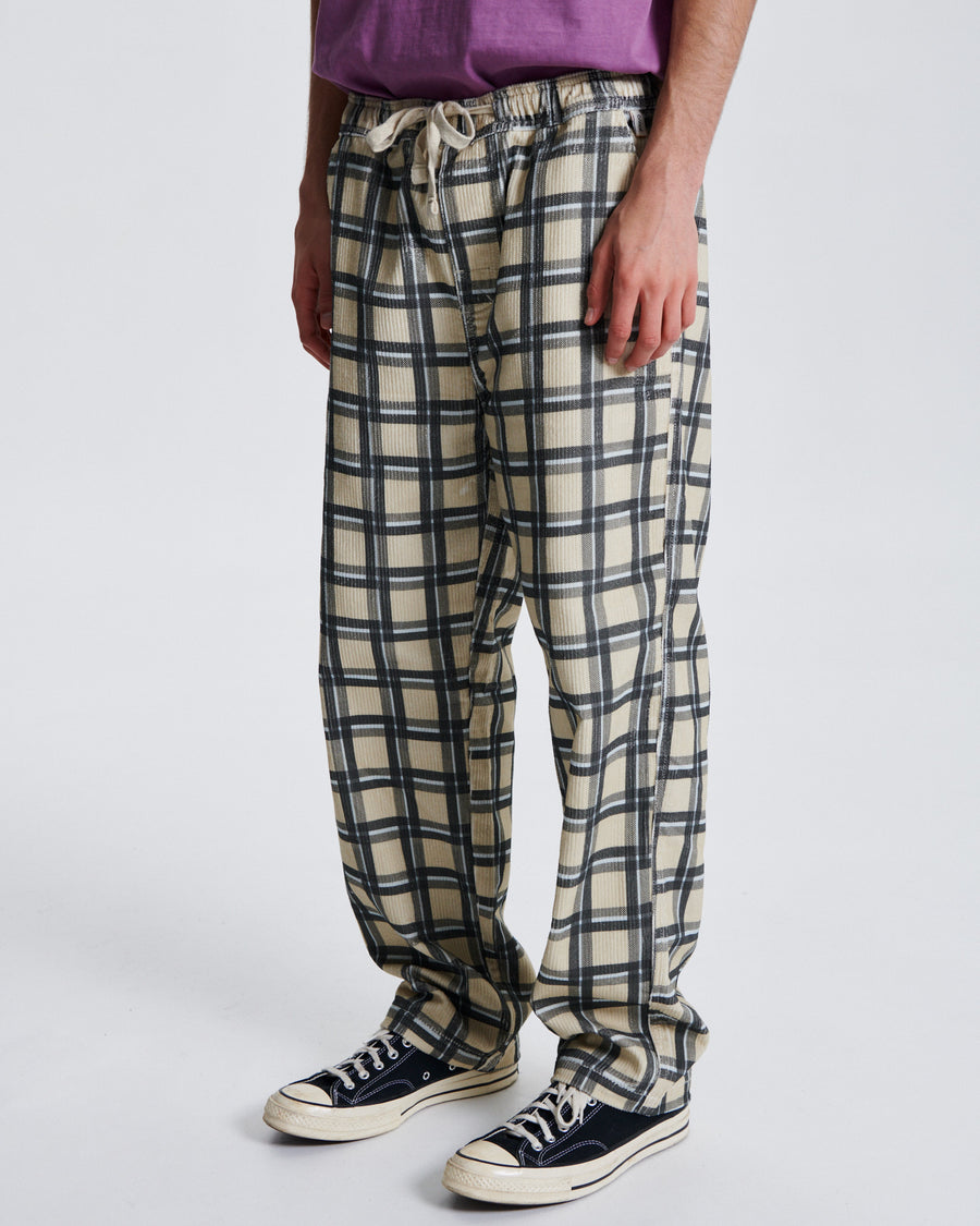 Fever Check Pant - Ecru
